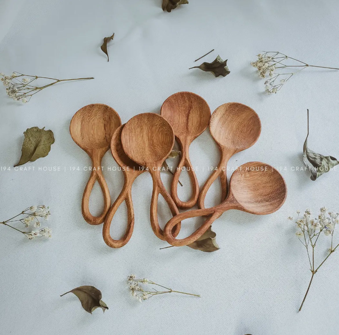 194 Craft House - Small Wooden Coffee/Tea Spoon