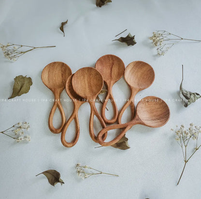 194 Craft House - Small Wooden Coffee/Tea Spoon