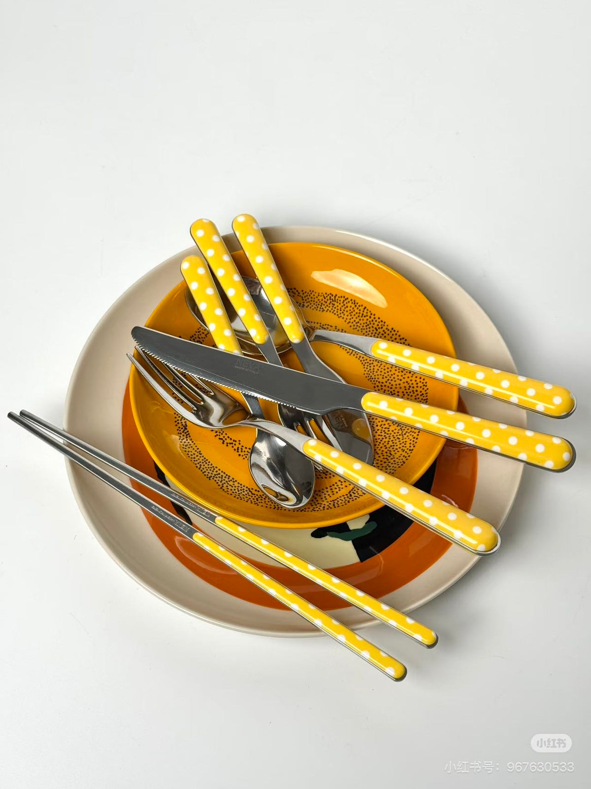 Neva Cultery - Pois Dotted Series Yellow