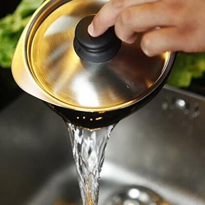 Yanagi Sori Designer one-handled pot Iron Cast| Stainless Steel with Lid （2 sizes）