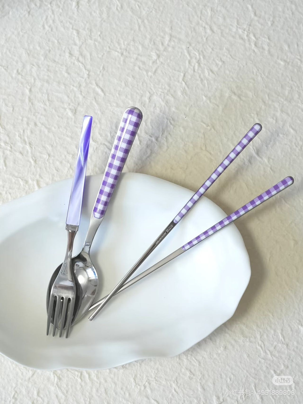 Neva Cultery - Checkered Series Lilac