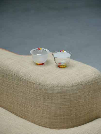 十卿 Glassware XuanGuo Series - Large Frosted Gaiwan Gift Set