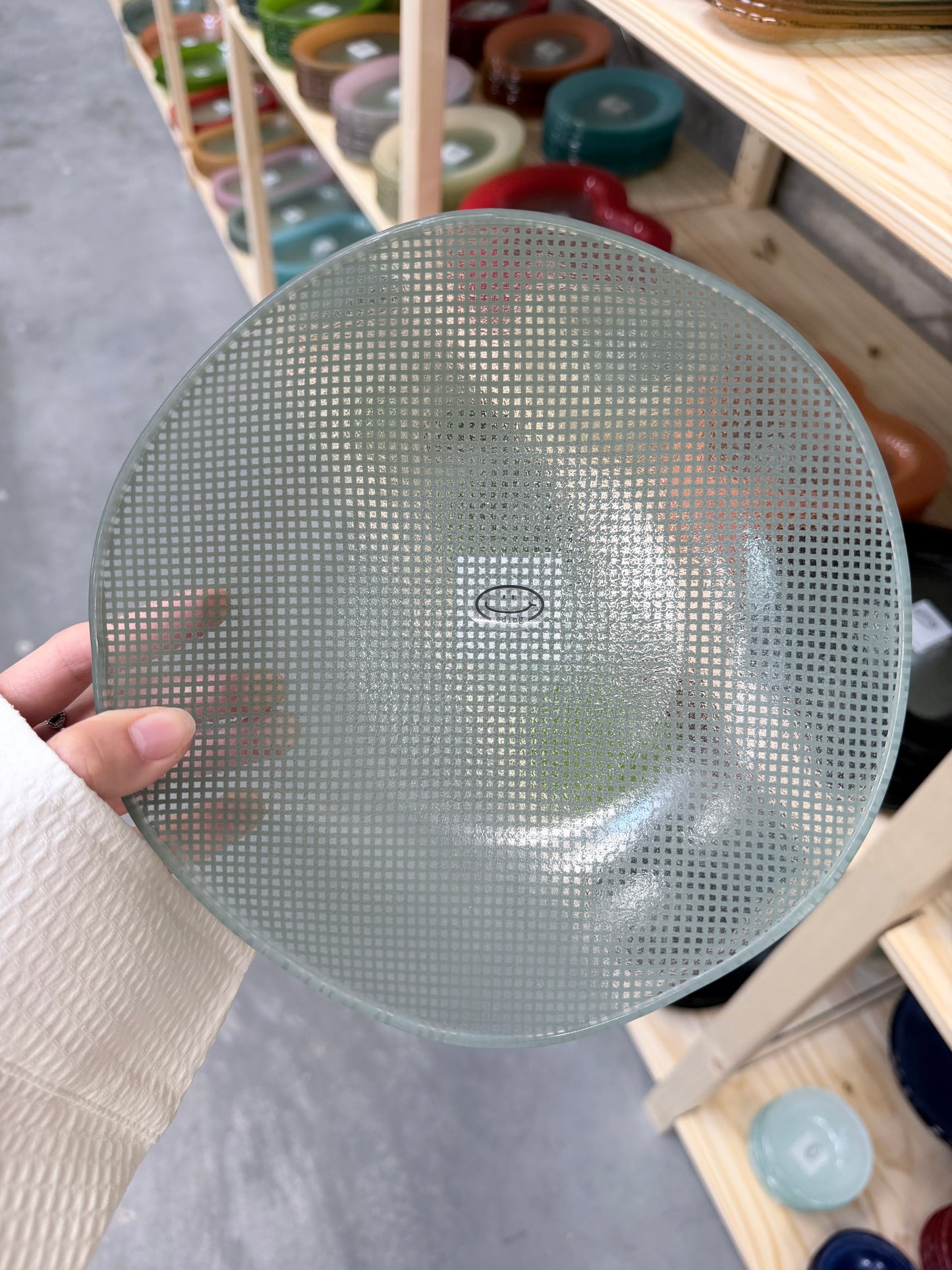 Eding | Checky Glass Salad Bowl