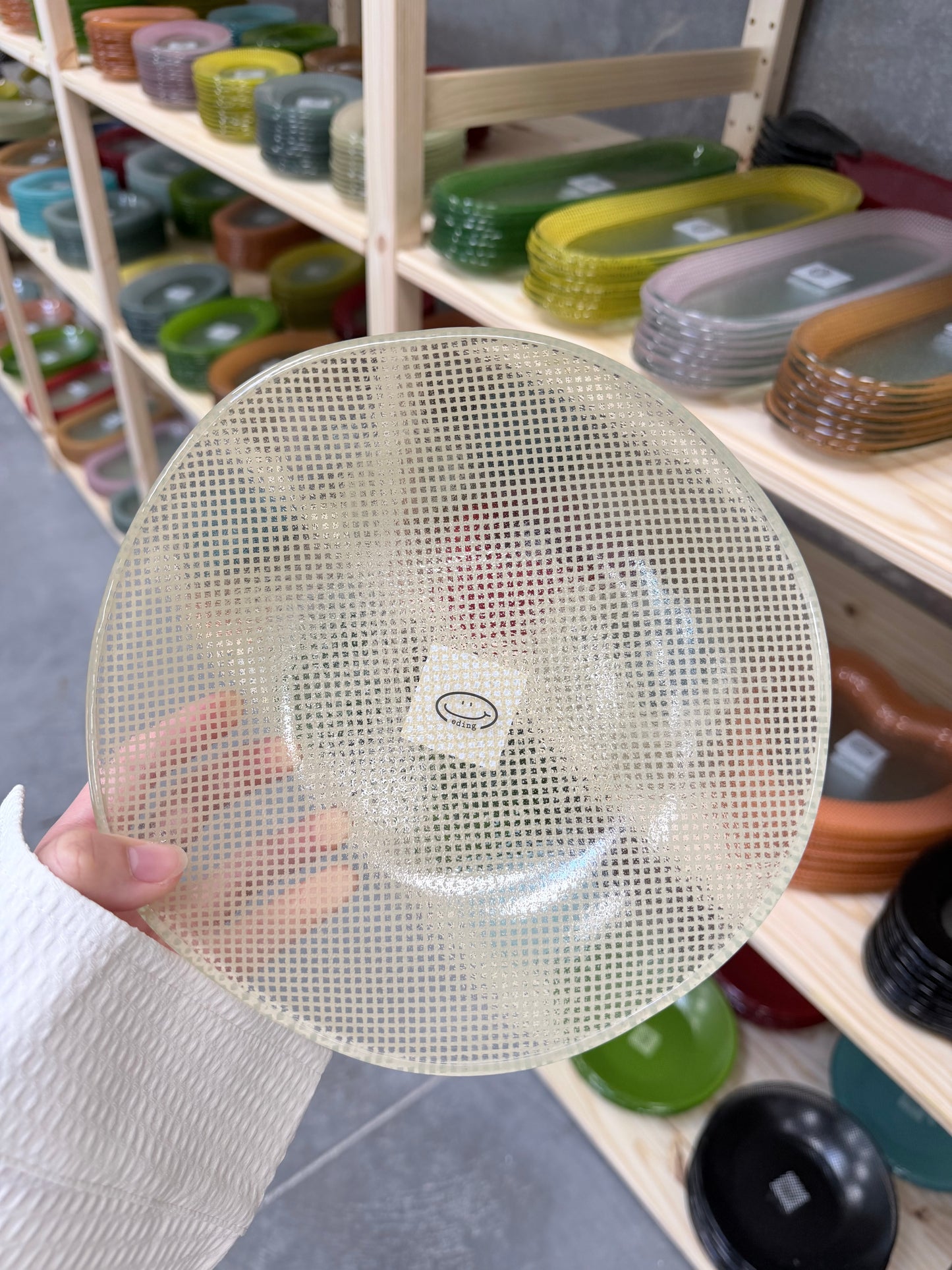 Eding | Checky Glass Salad Bowl