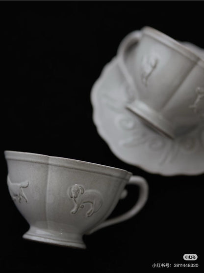 Onamanner｜Coffee Mug & Saucer Set