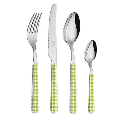 Neva Cultery - Checkered Series Lime