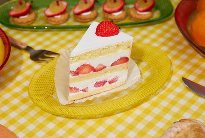 Eding | Checky Glass Almond Plate Medium