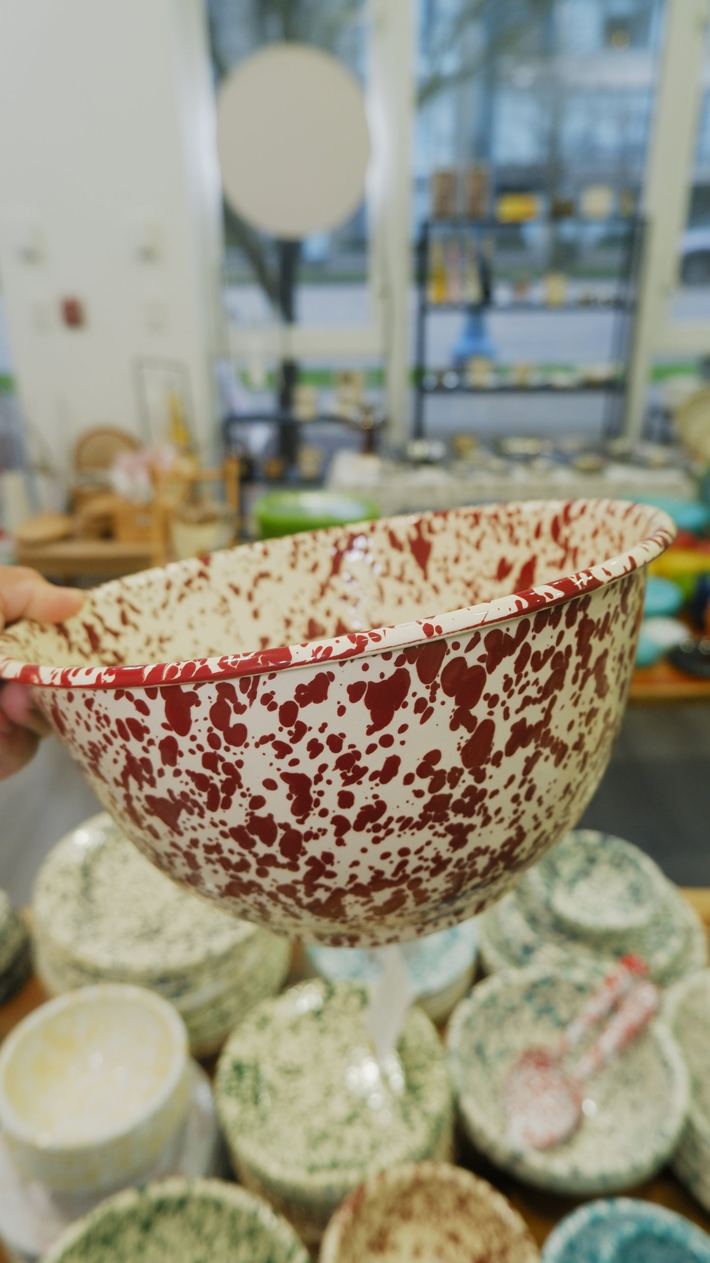 Crow Canyon | Large Cooking Bowl (Burgundy & Cream)