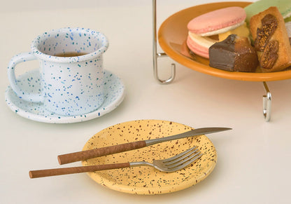 Eding | Milkyway Enamelware Coupe Salad Plate