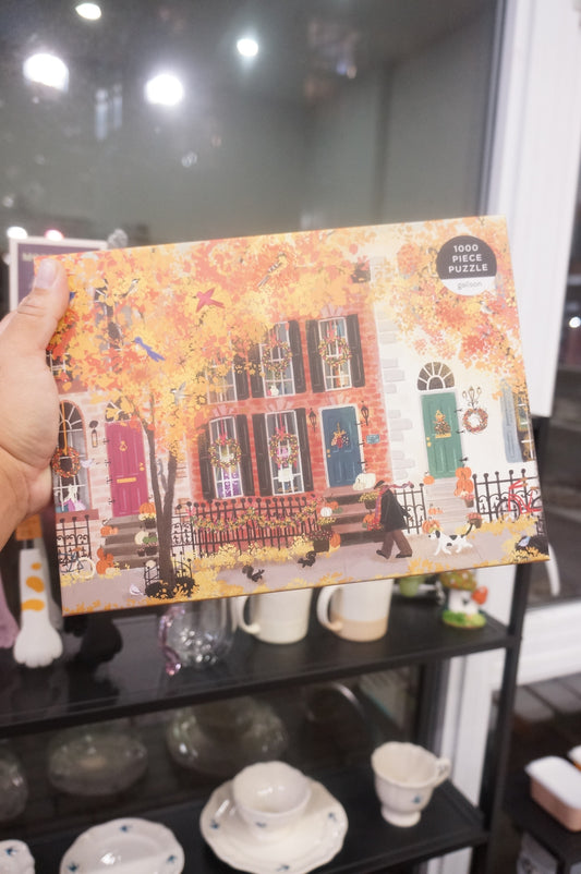 Galison -  Autumn in the Neightbourhood 1000pcs Puzzle