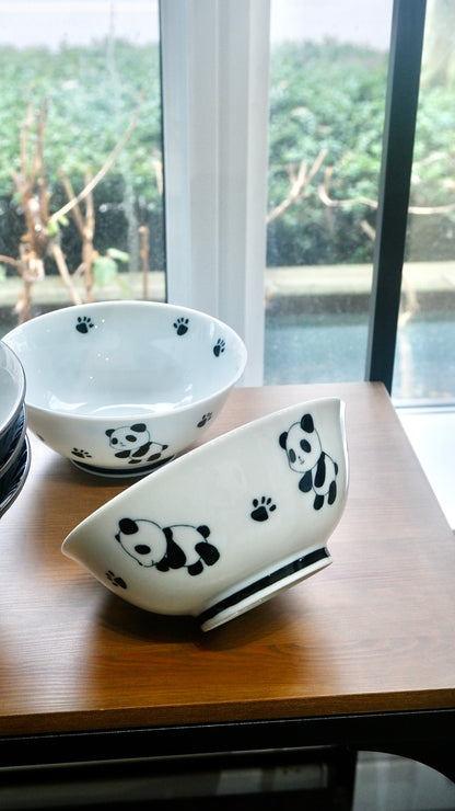 Mino Ware Panda Donburi Bowl