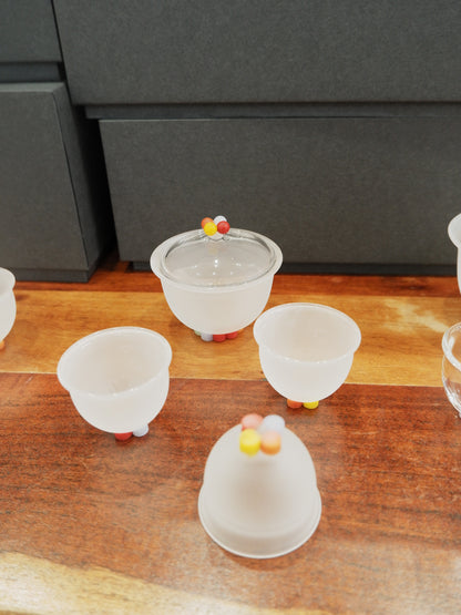 十卿 Glassware XuanGuo Series - Small Frosted Gaiwan Gift Set