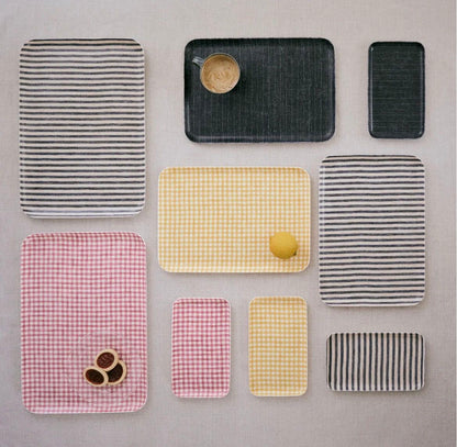 Pink Checkered Tray