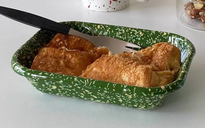 Eding | Milkyway Enamelware Medium Rectangle Tray