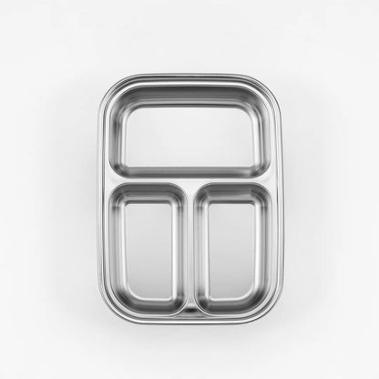 Cuitisan Stainless steel Microwavable Storage Box - Partition Rectangle 900ml
