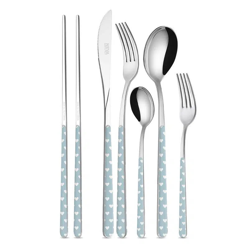 Neva Cultery - Heart Series Light Blue