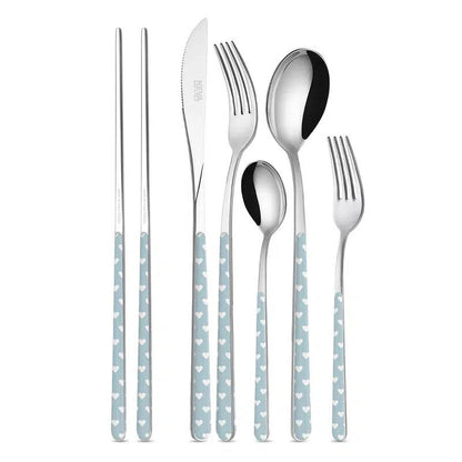 Neva Cultery - Heart Series Light Blue