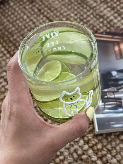 Lumiland｜Cat Glass cup