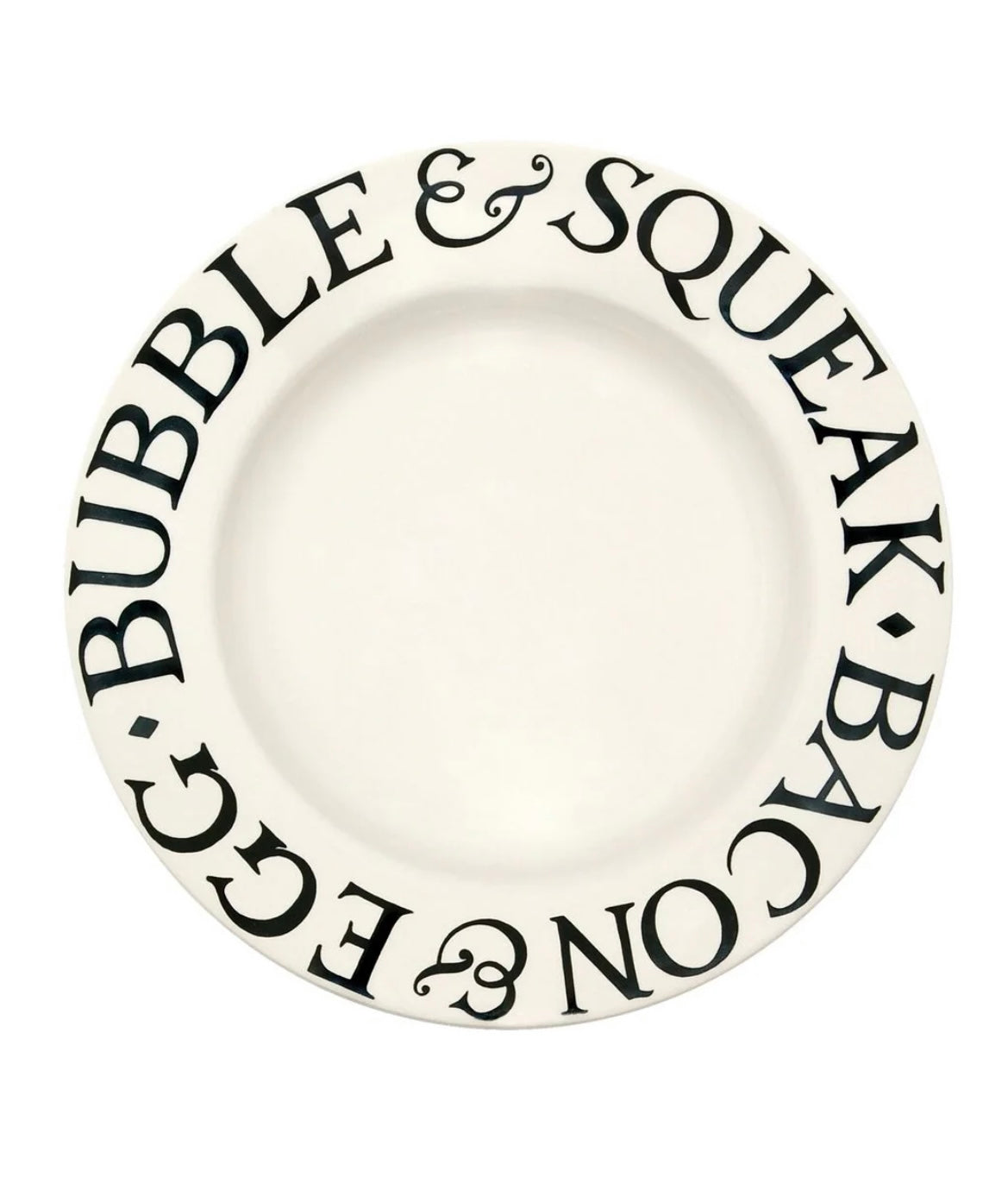 Emma Bridgewater | Black Toast 27cm Large Plate Bacon&Egg