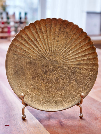 Arita Ware | Golden Pearl Bubble Pattern Plate - Round Plate