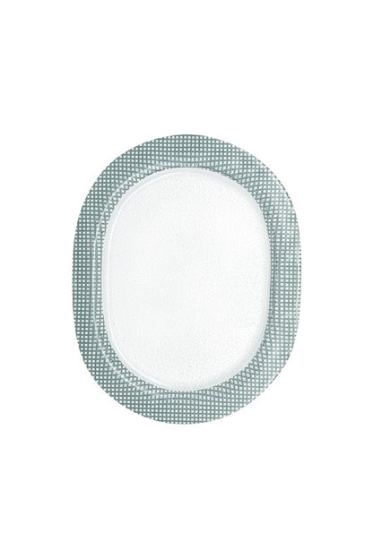 Eding | Plat ovale en verre Checky grand modèle