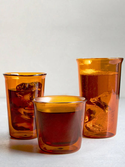 KINTO | CAST | AMBER Double Wall Glass 250ml/8.5oz