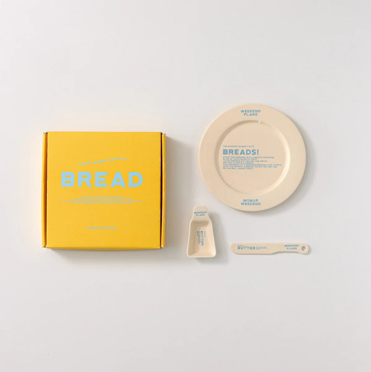 Momur | Weekend 5 Bread Plate Gift Set - Butter