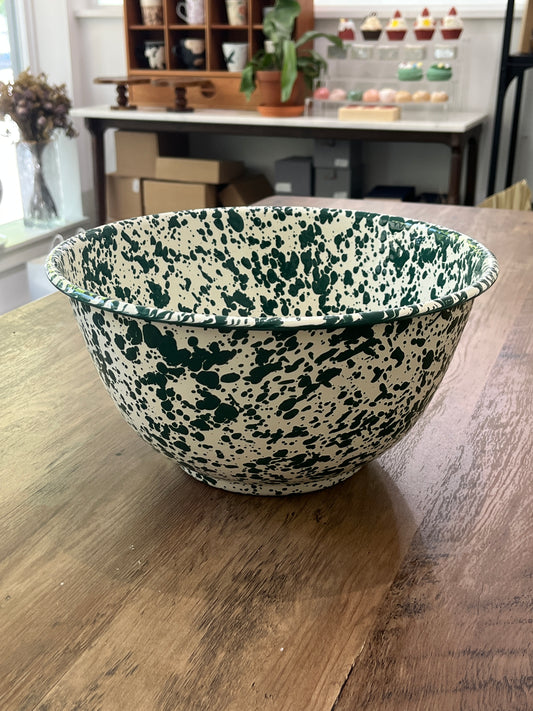 Crow Canyon | Large Cooking Bowl (Green & Cream)