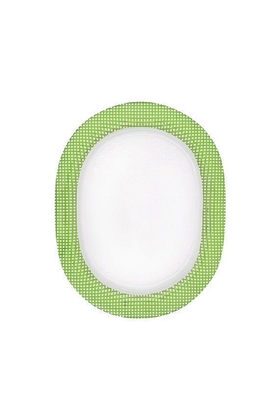 Eding | Plat ovale en verre Checky grand modèle