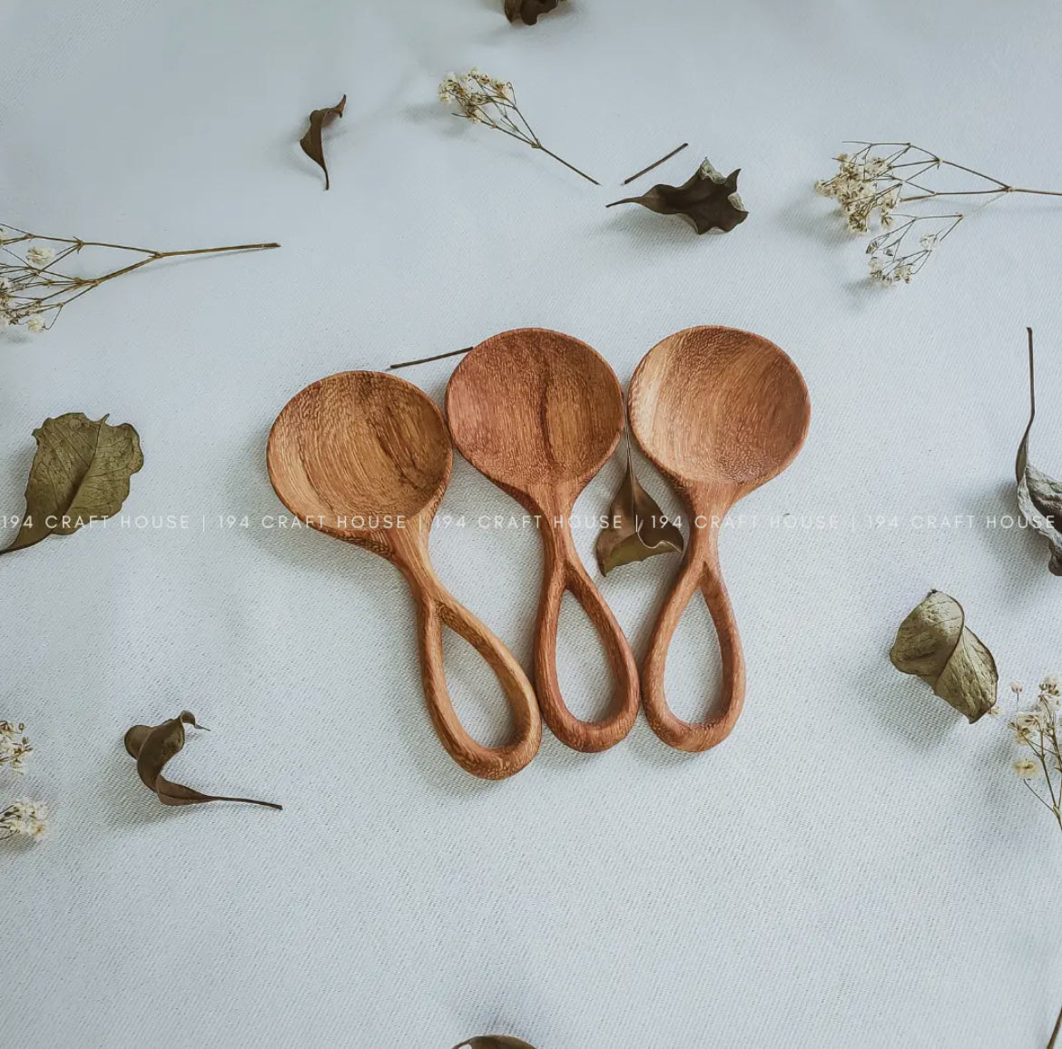 194 Craft House - Small Wooden Coffee/Tea Spoon