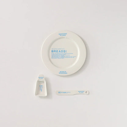 Momur | Weekend 5 Bread Plate Gift Set - Ivory