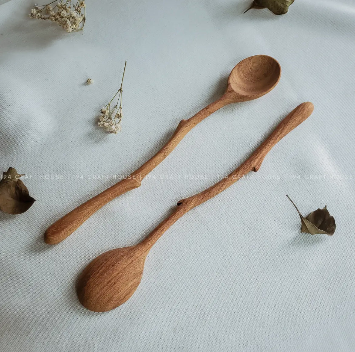 194 Craft House - Branch Tree Wooden Spoon
