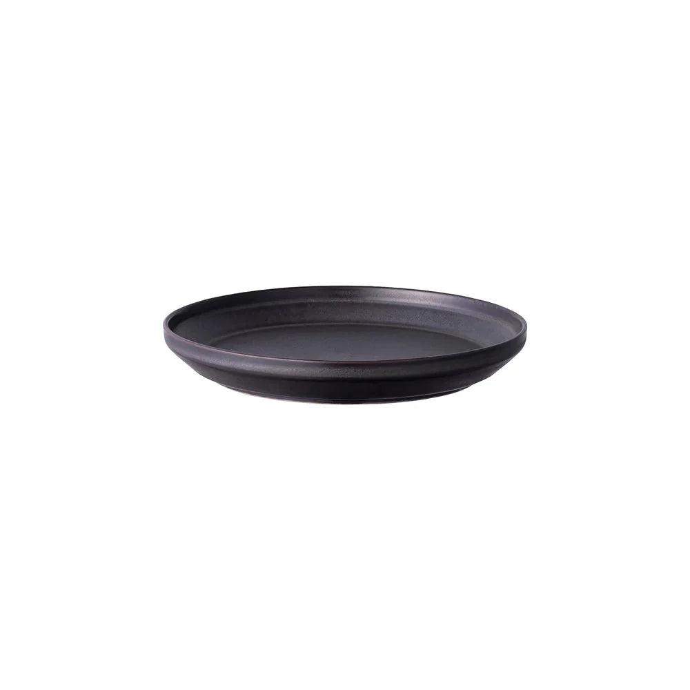 Assiette plate KINTO RIM (24 cm/9,5 po) - Noir