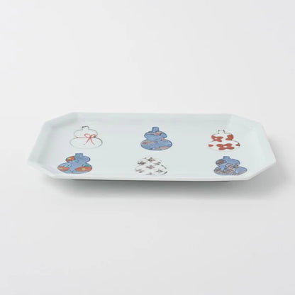 Six Gourd Rectangle Plate