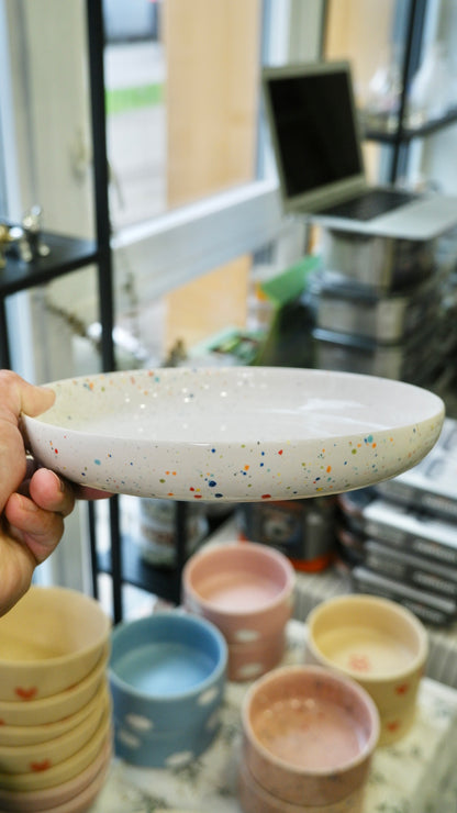Egg Back Home｜New Party Series White 23cm Low Pasta Plate