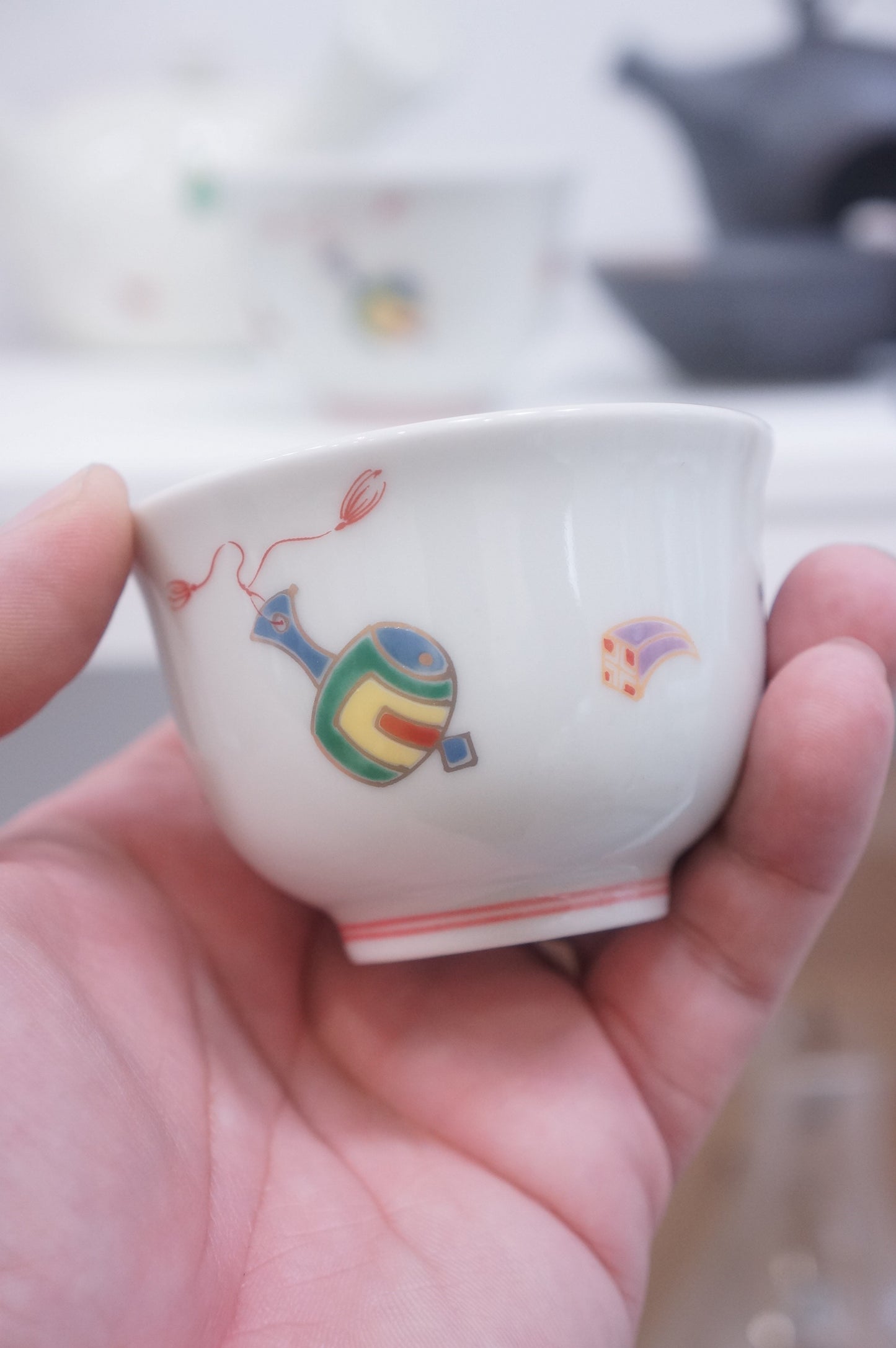 Arita Ware Fortune Teapot & Cups Gift Set