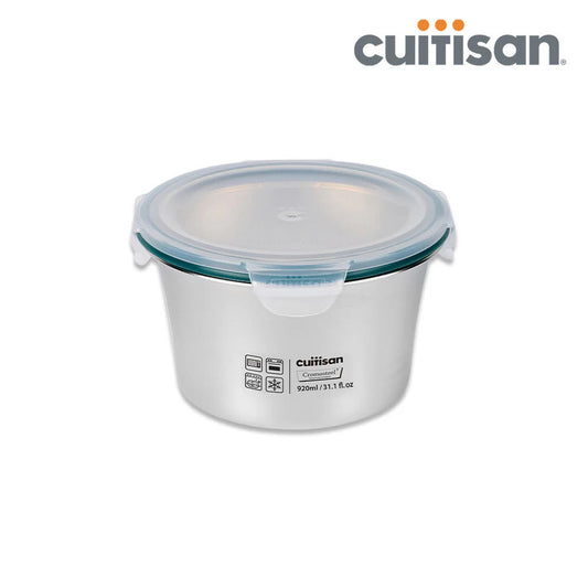 Cuitisan Stainless steel Microwavable Storage Box - Simple Round 920ml