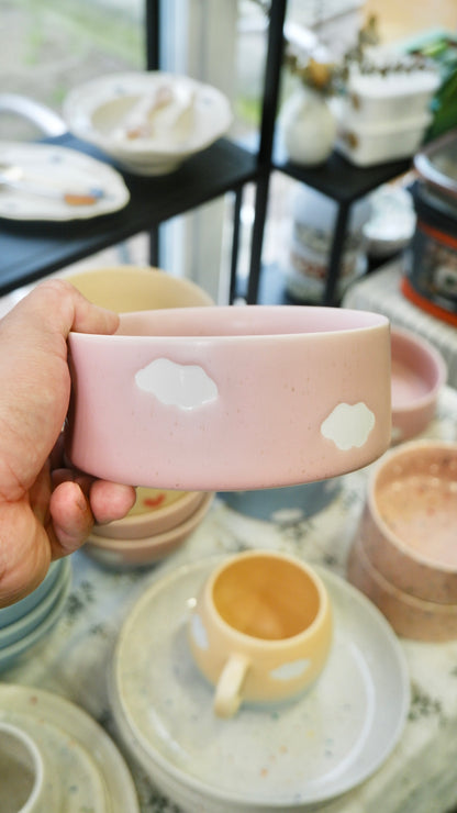 Egg Back Home｜Pet Bowl Pink Cloud