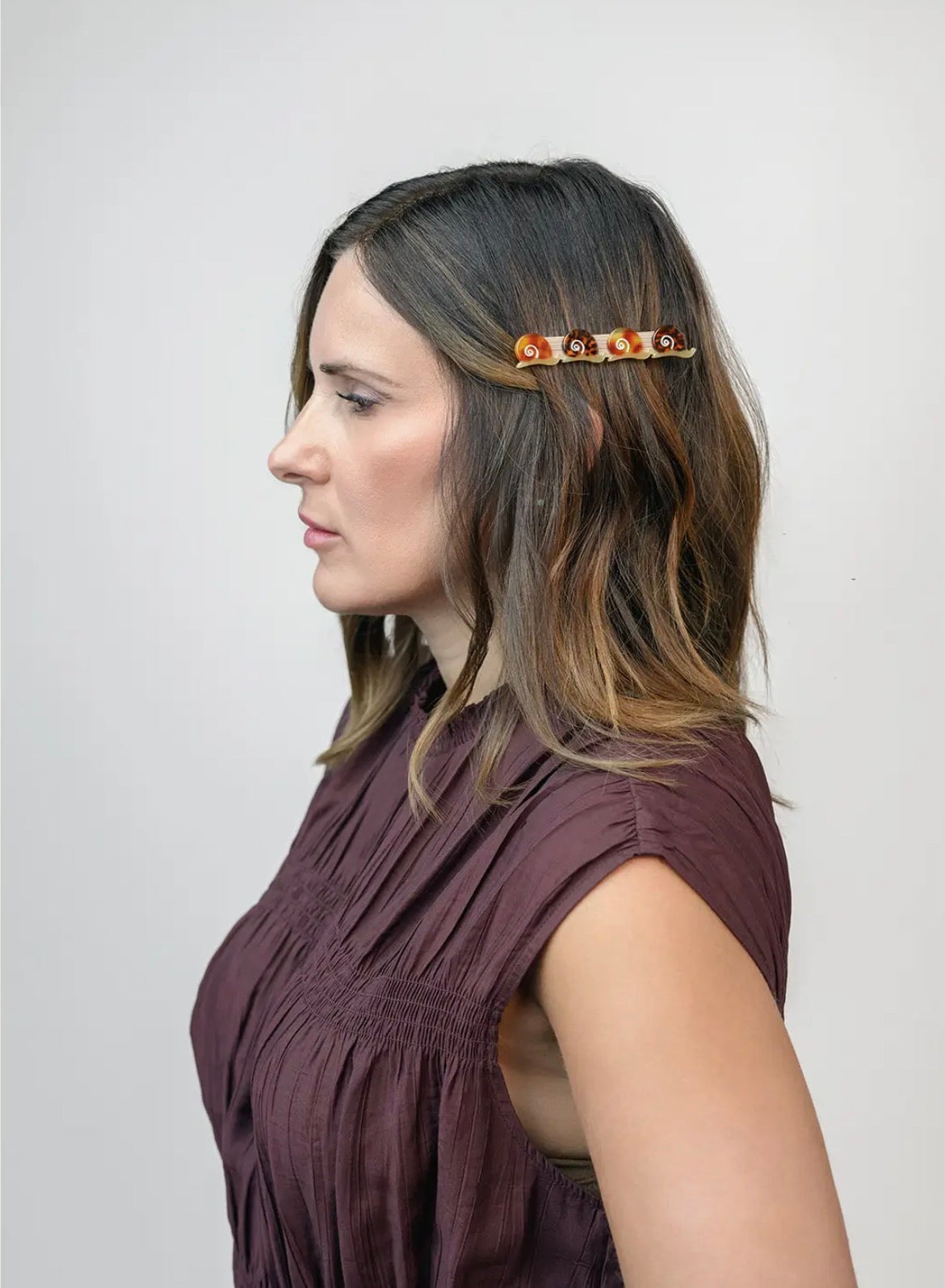 Winona Irene｜Escargot Clip - Acetate Tiny Snail Alligator Hair Clip