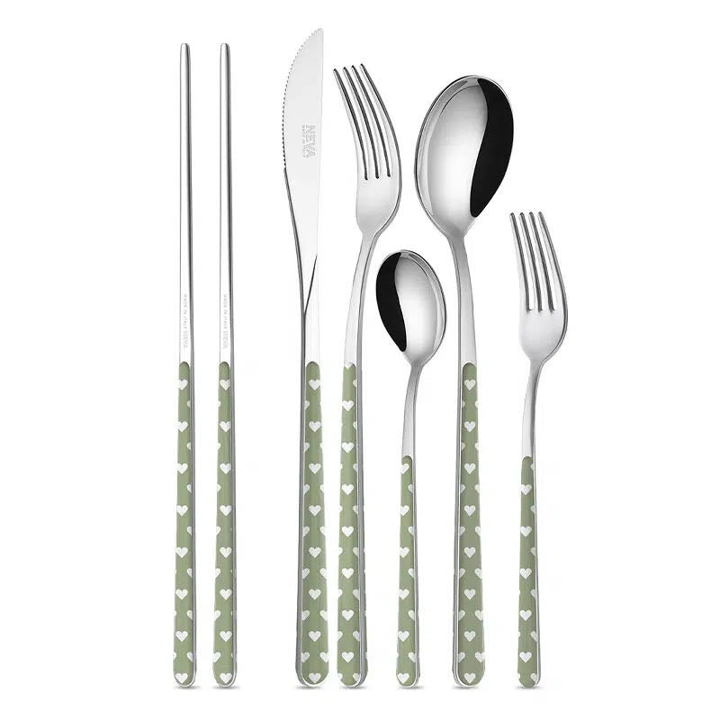 Neva Cultery - Heart Series Sage Green