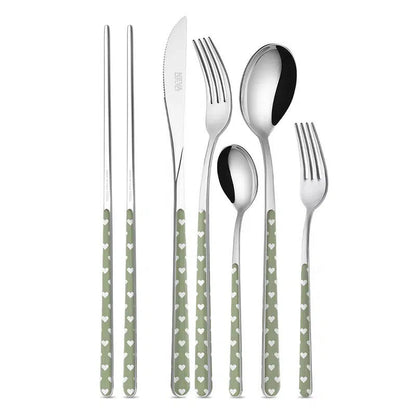 Neva Cultery - Heart Series Sage Green