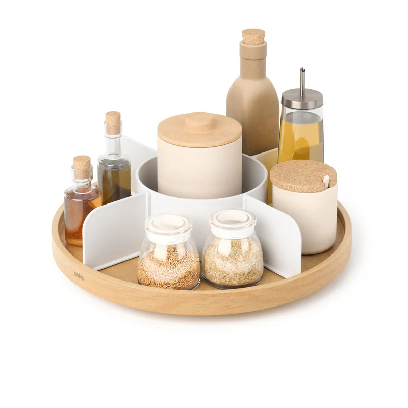 Umbra | Bellwood LAZY SUSAN White Natural (Pick up & Delivery Only）