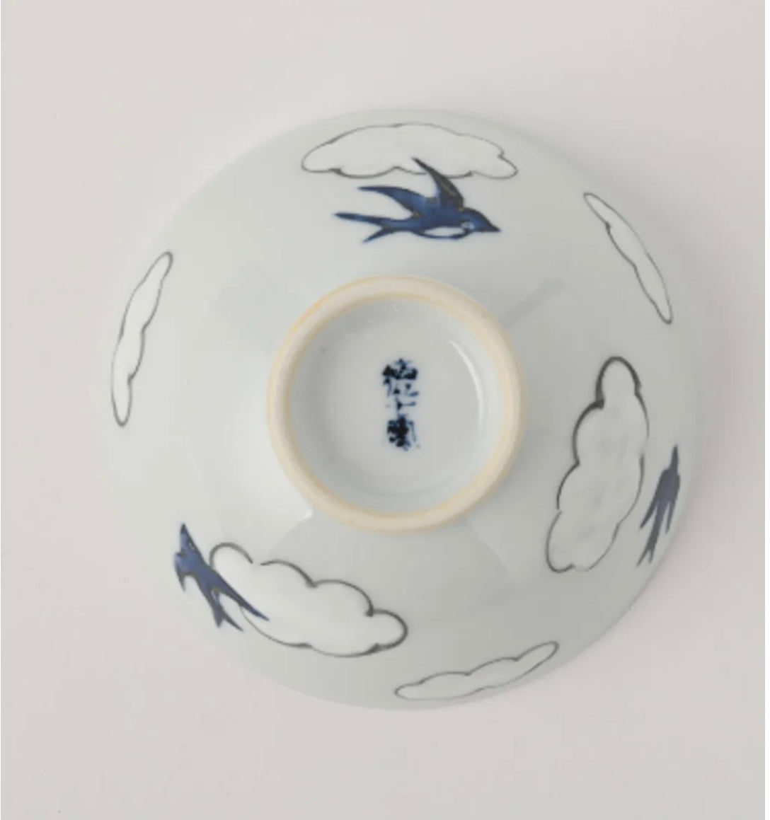 Kutani Ware | Cloud & Bird Series Bowl