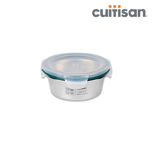 Cuitisan Stainless steel Microwavable Storage Box - Simple Round 300ml