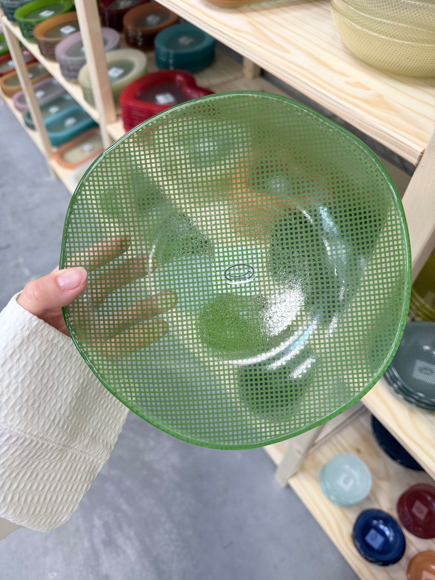 Eding | Checky Glass Salad Bowl