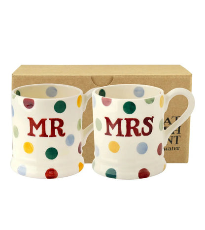 Emma Bridgewater | Polka Dot Mr & Mrs Mug Gift Set