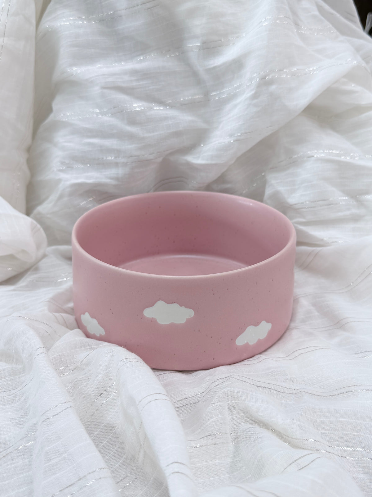 Egg Back Home｜Pet Bowl Pink Cloud