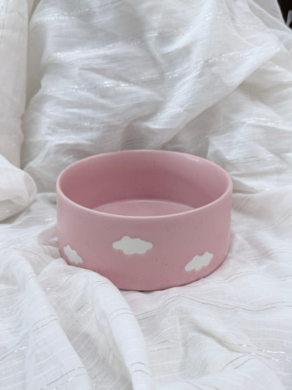 Egg Back Home｜Pet Bowl Pink Cloud