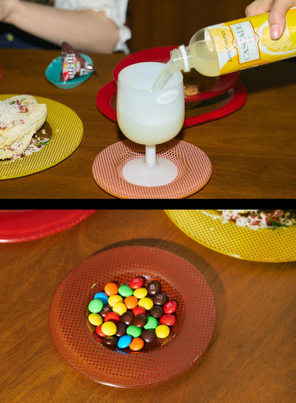 Eding | checky series dessert plate