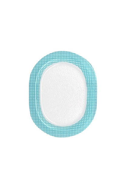 Eding | Checky Glass Oval Plate Small